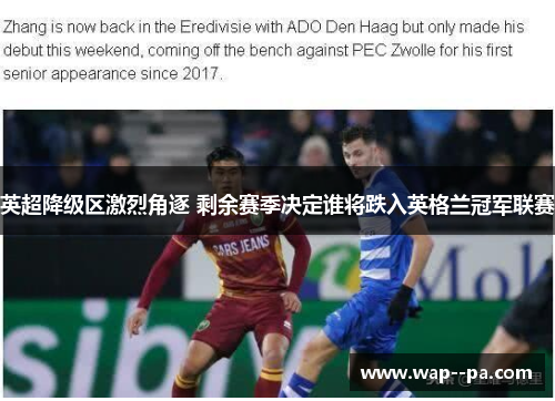 英超降级区激烈角逐 剩余赛季决定谁将跌入英格兰冠军联赛